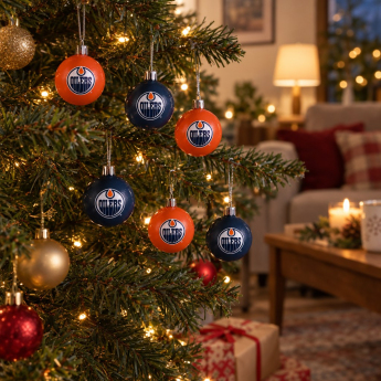 Edmonton Oilers Karácsonyi díszek NHL FOCO 12 Pack Ball Ornament Set
