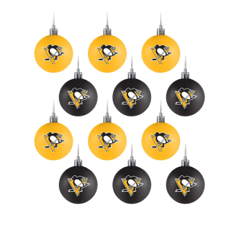 Pittsburgh Penguins Karácsonyi díszek NHL 12 Pack Ball Ornament Set