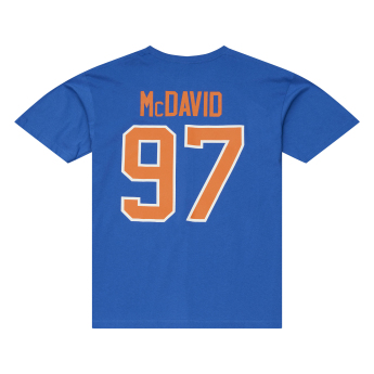 Edmonton Oilers férfi póló NHL Connor McDavid #97 N&N Classic Tee
