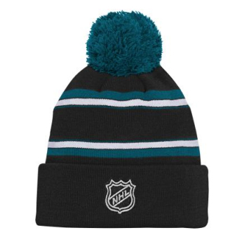 San Jose Sharks gyerek téli sapka 3Rd Jersey Jacquard Cuff Pom