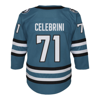 San Jose Sharks gyerek mez Macklin Celebrini #71 NHL Premier Home/Team