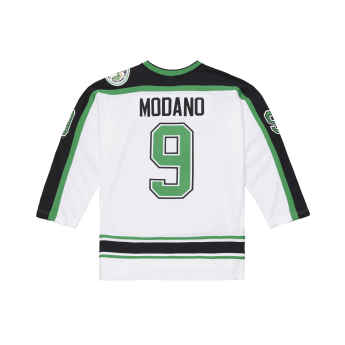 Minesota North Stars hoki mez NHL Mike Modano #9 1991 Power Play White Jersey