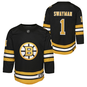 Boston Bruins gyerek jégkorong mez Jeremy Swayman #1 NHL Premier Home/Team