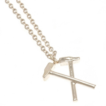 West Ham United nyaklánc medállal Silver Plated Boxed Hammers Pendant