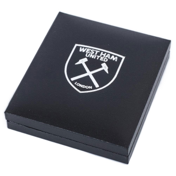West Ham United nyaklánc medállal Silver Plated Boxed Hammers Pendant