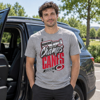 Carolina Hurricanes férfi póló NHL 2026 Stanley Cup Champions Authentic Locker Room