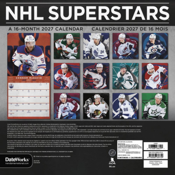 NHL termékek naptár 2027 Wall