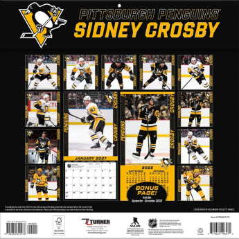 Pittsburgh Penguins naptár NHL #87 Sidney Crosby 2027