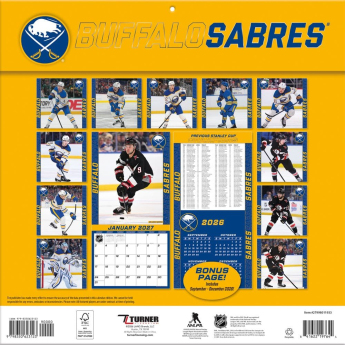 Buffalo Sabres naptár NHL 2027 Wall