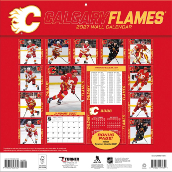 Calgary Flames naptár NHL 2027 Wall