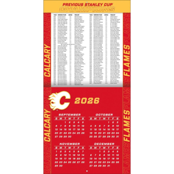 Calgary Flames naptár NHL 2027 Wall