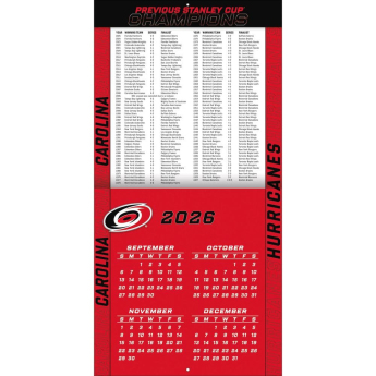 Carolina Hurricanes naptár NHL 2027 Wall