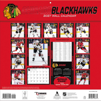 Chicago Blackhawks naptár NHL 2027 Wall