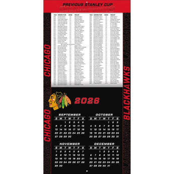 Chicago Blackhawks naptár NHL 2027 Wall