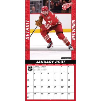 Detroit Red Wings naptár NHL 2027 Wall