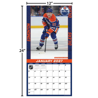 Edmonton Oilers naptár NHL 2027 Wall