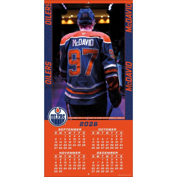 Edmonton Oilers naptár NHL #97 Connor McDavid 2027 Wall