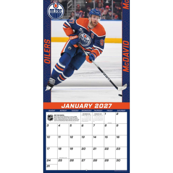 Edmonton Oilers naptár NHL #97 Connor McDavid 2027 Wall