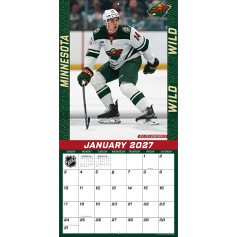 Minnesota Wild naptár NHL 2027 Wall