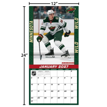 Minnesota Wild naptár NHL 2027 Wall
