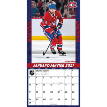 Montreal Canadiens naptár NHL 2027 Wall