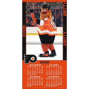 Philadelphia Flyers naptár Gritty 2027 Wall