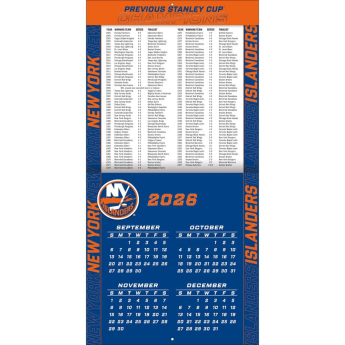 New York Islanders naptár NHL 2027 Wall