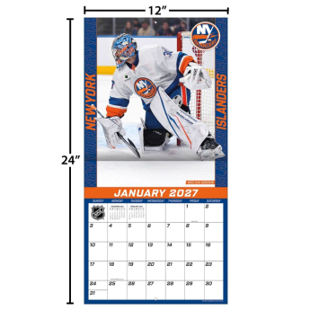 New York Islanders naptár NHL 2027 Wall