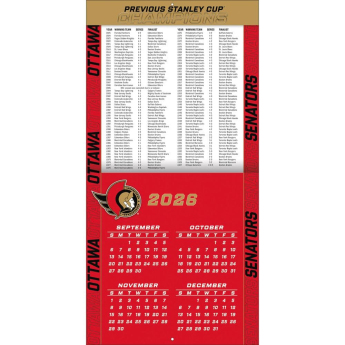 Ottawa Senators naptár NHL 2027 Wall