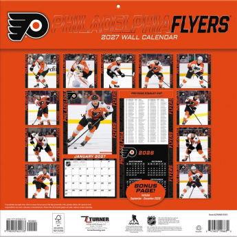 Philadelphia Flyers naptár NHL 2027 Wall
