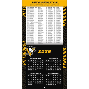 Pittsburgh Penguins naptár NHL 2027 Wall