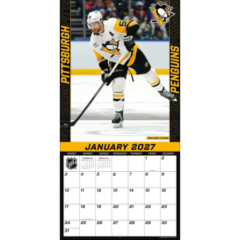 Pittsburgh Penguins naptár NHL 2027 Wall