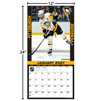 Pittsburgh Penguins naptár NHL 2027 Wall