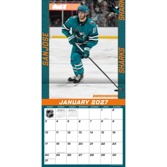 San Jose Sharks naptár NHL 2027 Wall