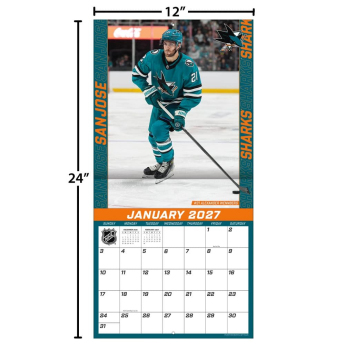 San Jose Sharks naptár NHL 2027 Wall