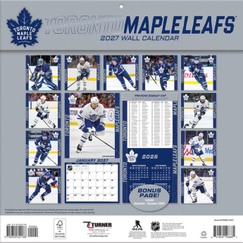 Toronto Maple Leafs naptár NHL 2027 Wall