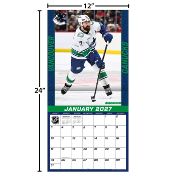 Vancouver Canucks naptár NHL 2027 Wall