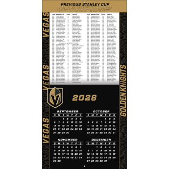 Vegas Golden Knights naptár NHL 2027 Wall