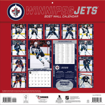 Winnipeg Jets naptár NHL 2027 Wall