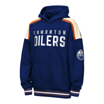 Edmonton Oilers gyerek kapucnis pulóver NHL Camaraderie Oversized Colorblock Fleece