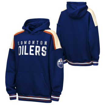 Edmonton Oilers gyerek kapucnis pulóver NHL Camaraderie Oversized Colorblock Fleece