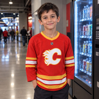 Calgary Flames gyerek jégkorong mez red Replica Home Jersey