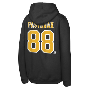 Boston Bruins gyerek kapucnis pulóver David Pastrnak #88 NHL Flat Name & Number Fleece