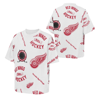 Detroit Red Wings gyerek póló NHL Unstoppable All Over Print Short Sleeve Elevated