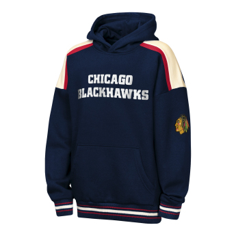 Chicago Blackhawks gyerek kapucnis pulóver NHL Camaraderie Oversized Colorblock Fleece