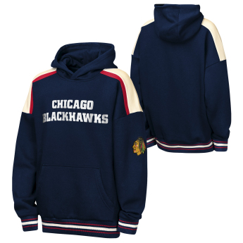 Chicago Blackhawks gyerek kapucnis pulóver NHL Camaraderie Oversized Colorblock Fleece
