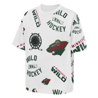 Minnesota Wild gyerek póló NHL Unstoppable All Over Print Short Sleeve Elevated
