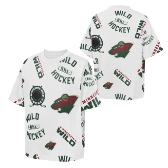 Minnesota Wild gyerek póló NHL Unstoppable All Over Print Short Sleeve Elevated