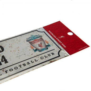 FC Liverpool fali tábla street sign retro