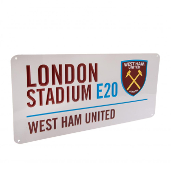 West Ham United fali tábla Street Sign